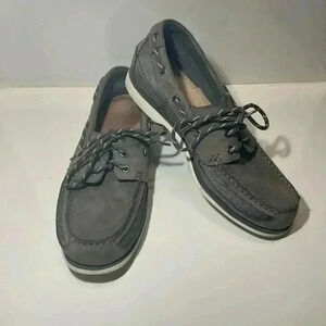 Sebago Men’s Dockside Crest Vent Graphite Collection Casual Boat shoes size 9.5